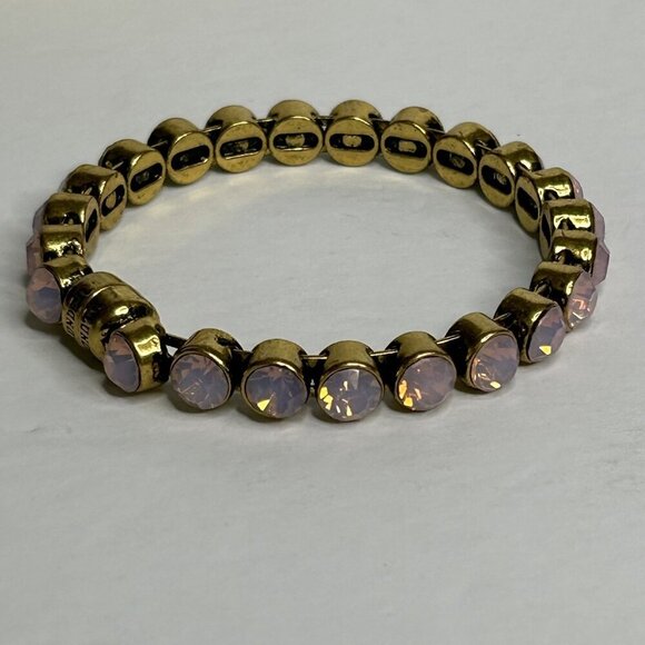 Plunder Broedrick Bracelet Gold Tone Pink Magnetic Bangle Jewelry Gift - Picture 4 of 6